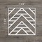 Ekena Millwork Extra Small Gilcrest Decorative Fretwork Wall Panels in Architectural PVC, 7 3/8"W x 7 3/8"H x 3/8"T WALP08X08GCT - alternate 3